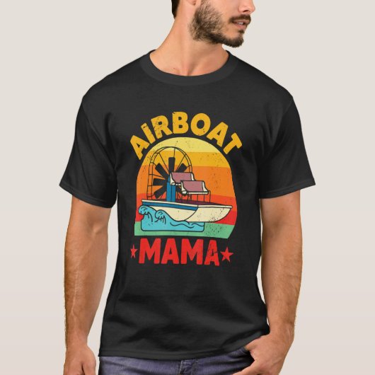Airboat Mother Aircraf Engine Bowfishing Fan T-Shirt (Vorderseite)