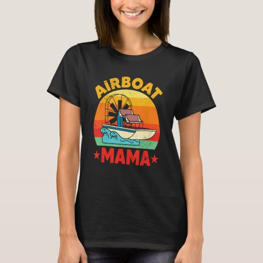 Airboat Mother Aircraf Engine Bowfishing Fan T-Shirt (Vorderseite)