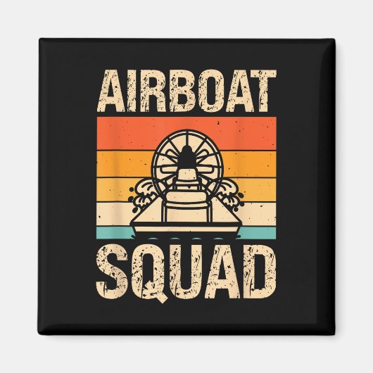 Airboat-Team Sumpfboot _2 Magnet (Vorne)
