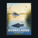 Airboat und Alligator Everglades National Park Postkarte<br><div class="desc">Der Nationalpark Everglades, der sich im Süden Floridas befindet, ist ein einzigartiger Naturschatz, der durch sein riesiges und vielfältiges Ökosystem berühmt ist. Die Everglades, die als größte tropische Wildnis dieser Art in den Vereinigten Staaten bekannt ist, ist eine ausgedehnte Landschaft von Feuchtgebieten, die zu einer außergewöhnlichen Flora und Fauna Zuhause...</div>