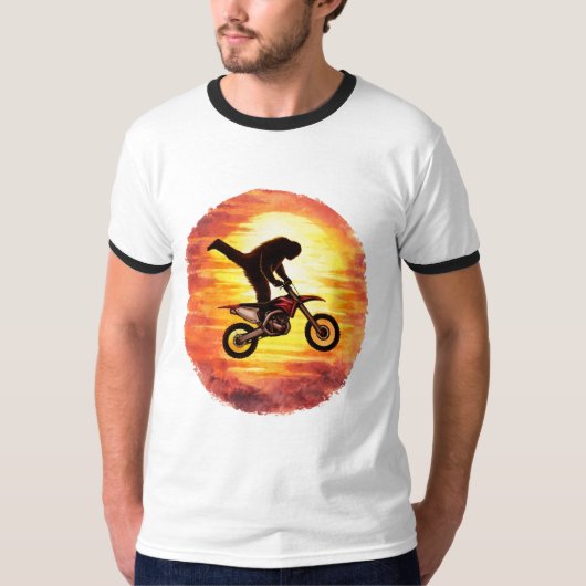 Airborne – Bigfoot Motocross Sunset T-Shirt (Vorderseite)