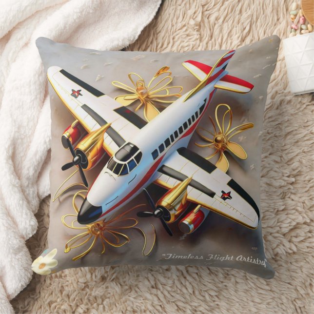 "Airborne Elegance" Kissen (Decke)