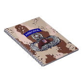 Airborne Paratrooper Desert Storm Notizblock (Rechte Seite)