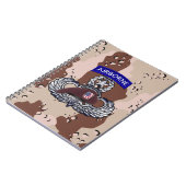 Airborne Paratrooper Desert Storm Notizblock (Linke Seite)