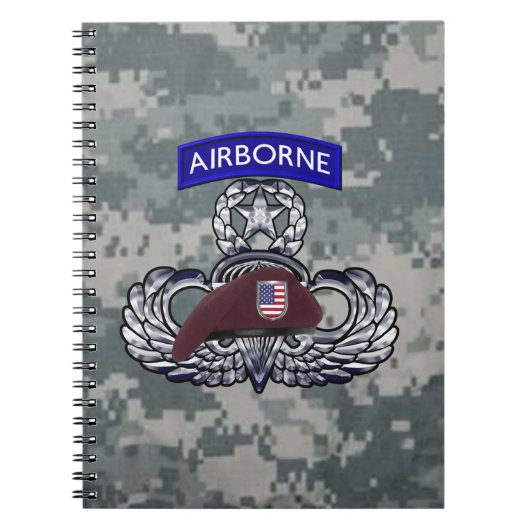 Airborne Paratroopers Notizblock (Vorderseite)