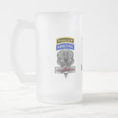 Airborne Ranger Jumpmaster Commemorative Mattglas Bierglas (Links)