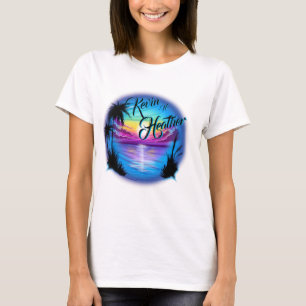 Airbrush Beach Scene T - Shirt