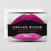 Airbrush Makeup Artist Postkarten (Vorne/Hinten)