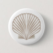 Airbrush Style Seashell Button (Vorderseite)