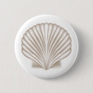 Airbrush Style Seashell Button