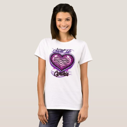 Airbrush-Sweet 16 Design-T - Shirt (Vorne ganz)