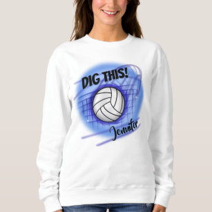 Airbrush Volleyball personalisierter T - Shirt