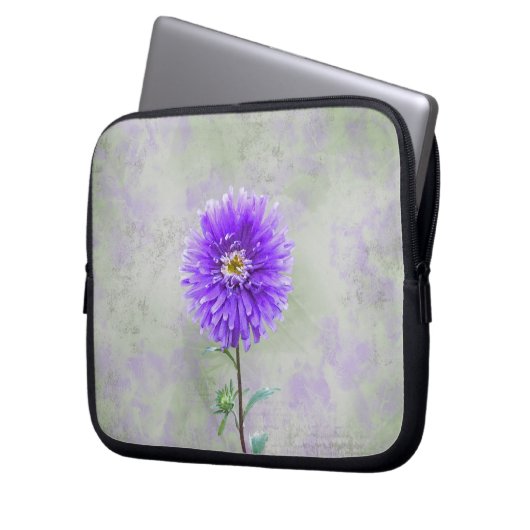 Airbrushed Dahlia Laptopschutzhülle (Vorderseite Links)