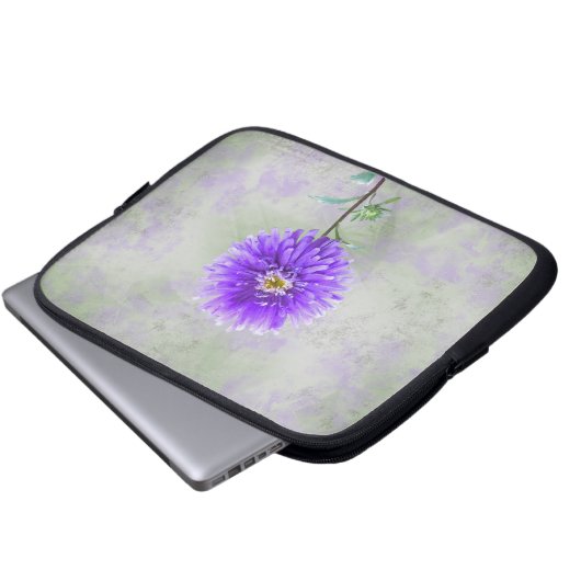 Airbrushed Dahlia Laptopschutzhülle (Vorne Knopf)