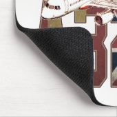 Airbus a320 Jetliner. Vintage European Flags Mousepad (Ecke)