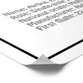 Airbus A320 - Pläne für Zeichnend Flugzeugkonzepte Poster (Ecke)