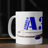 Airbus A320 zeichnend Aquarellfarbe Kaffeetasse