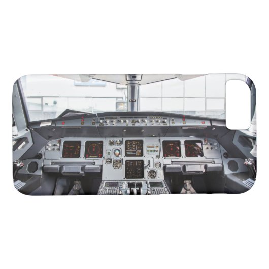 Airbus A321 Cockpit Smartphone Hülle (Rückseite (Horizontal))