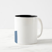 Airbus A350 Nase-Vorderansicht Zweifarbige Tasse (VorderseiteRechts)