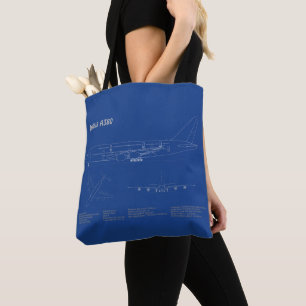 Airbus a380 - Flugzeugkonzept Zeichnend Pläne AD Tasche