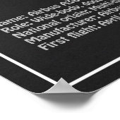 Airbus a380 - Flugzeugkonzept Zeichnend Pläne PD Poster (Ecke)