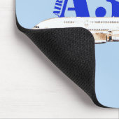 Airbus A380 zeichnend Aquarellfarbe Mousepad (Ecke)