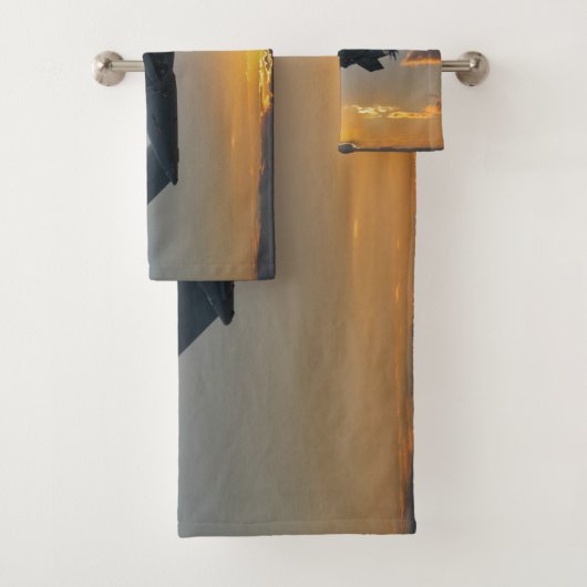 Airbus A400M bei Sunset Badhandtuch Set (Insitu)