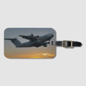 Airbus A400M bei Sunset Gepäckanhänger (Vorderseite (Horizontal))