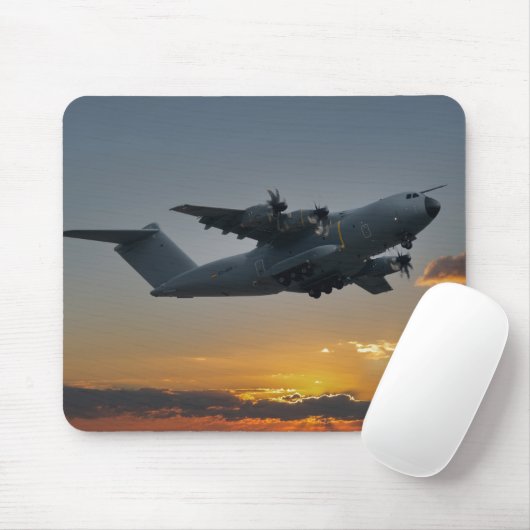 Airbus A400M bei Sunset Mousepad (Mit Mouse)
