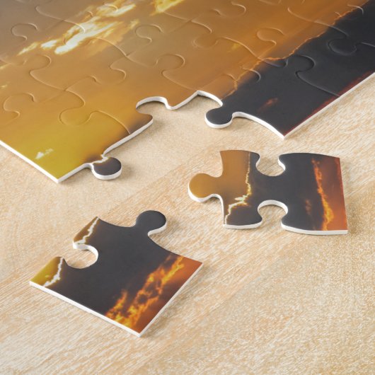 Airbus A400M bei Sunset Puzzle (Seite)