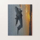 Airbus A400M bei Sunset Puzzle (Vertikal)