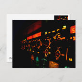 Airbus-Cockpit - Details 4 Postkarte (Vorne/Hinten)