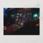 Airbus Cockpit Postkarte (Vorderseite)