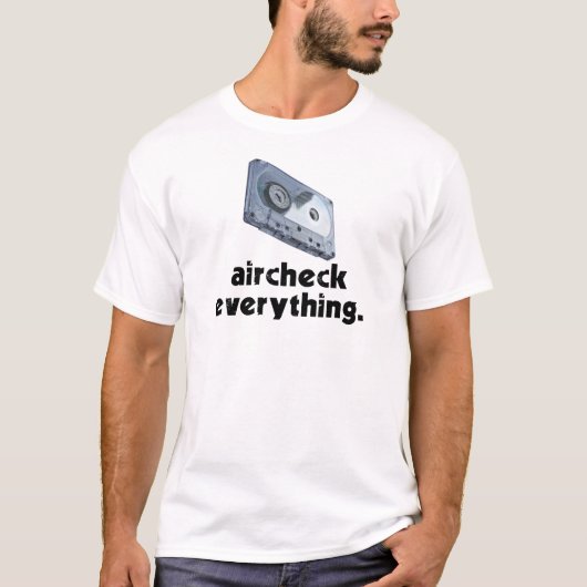 Aircheck alles (Schwarzes) T-Shirt (Vorderseite)