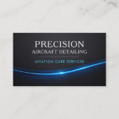 Aircraft Airplane Detailing QR Code Visitenkarte (Vorderseite)