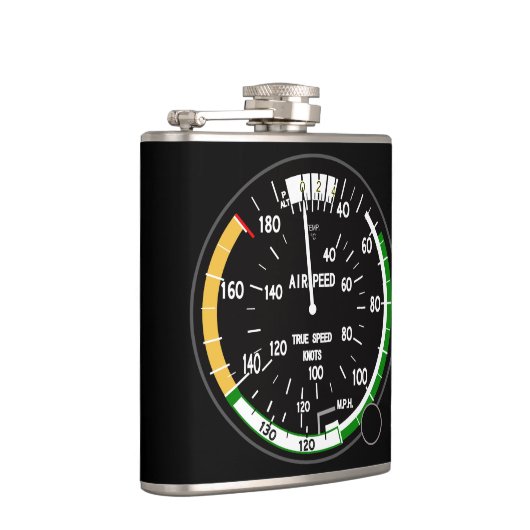 Aircraft Airspeed Indicator Flachmann (Rechts)