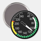 Aircraft Airspeed Indicator Magnet (Vorderseite/Rückseite)