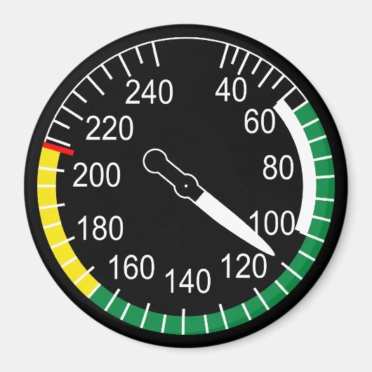 Aircraft Airspeed Indicator Magnet (Vorne)