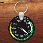 Aircraft Airspeed Indicator Schlüsselanhänger (Vorderseite)