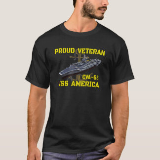 Aircraft Carrier USS America CVA 66 Veteranen Fath T-Shirt