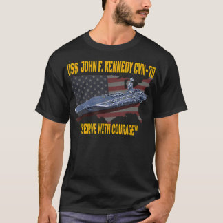 Aircraft Carrier USS John F. Kennedy CVN79 Veteran T-Shirt