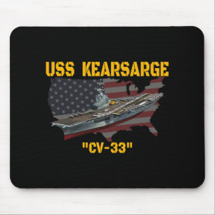 Aircraft Carrier Uss Kearsarge Cv-33 Veteranentag Mousepad