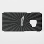Aircraft Cessna Silhouette Flying Sunburst Decor Case-Mate Samsung Galaxy Hülle (Rückseite (Horizontal))