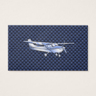 Aircraft Classic Chrome Cessna Flying Carbon Fiber