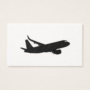 Aircraft Jet Liner Black Silhouette to customize