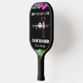 Aircraft Marshaller Nur ein Junge Funny Sprichwort Pickleball Schläger (Links)