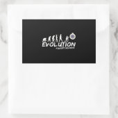 Aircraft Mechanic Evolution Funny of Men Rechteckiger Aufkleber (Tasche)