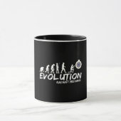 Aircraft Mechanic Evolution Funny of Men Tasse (Zentrum)