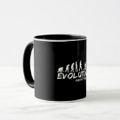 Aircraft Mechanic Evolution Funny of Men Tasse (Vorderseite Links)
