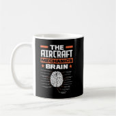 Aircraft Mechanics Brain Aviation Funny Aircraft M Kaffeetasse (Links)